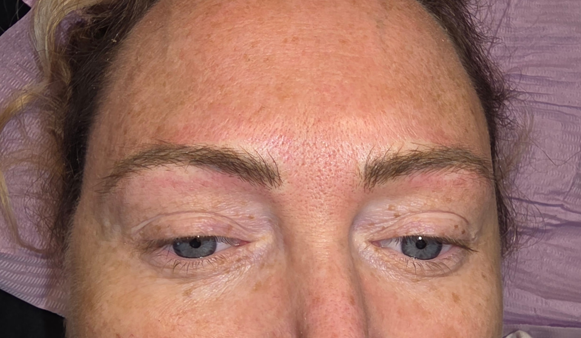 The same brows after Microblading